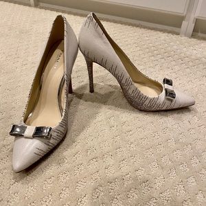 Coach snakeskin pumps